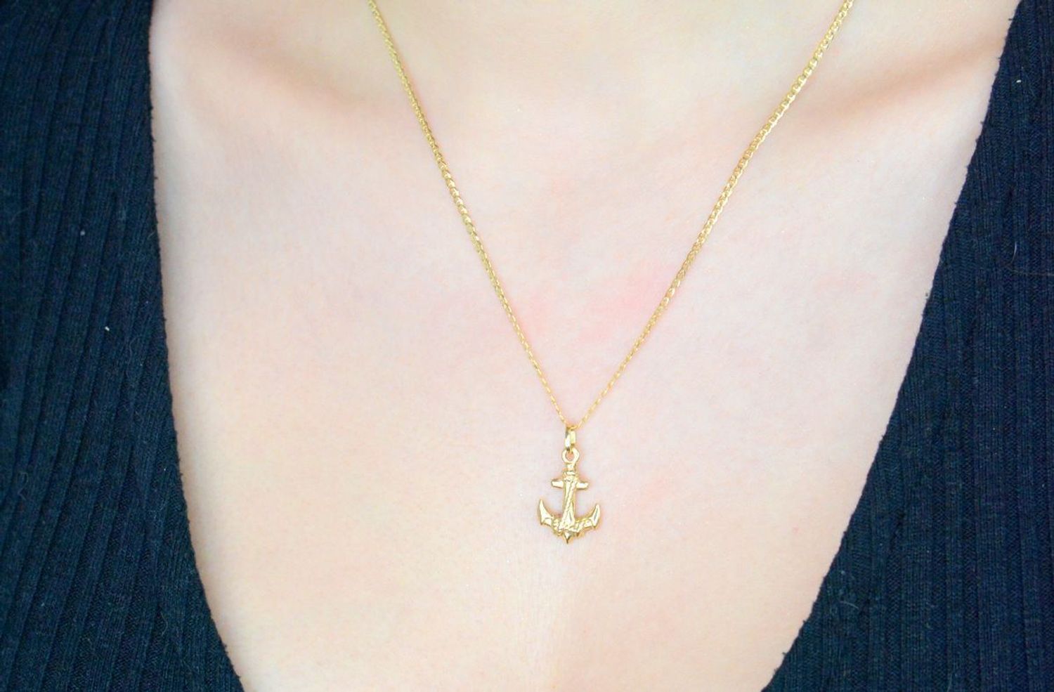 Zawieszka złota Kotwica, próba 585 ZA 2811 585. Kotwica złota Złota biżuteria próba 585. Biżuteria na prezent Zawieszka męska. Zawieszka damska. Kotwica biżuteria. Na prezent. 1.jpg